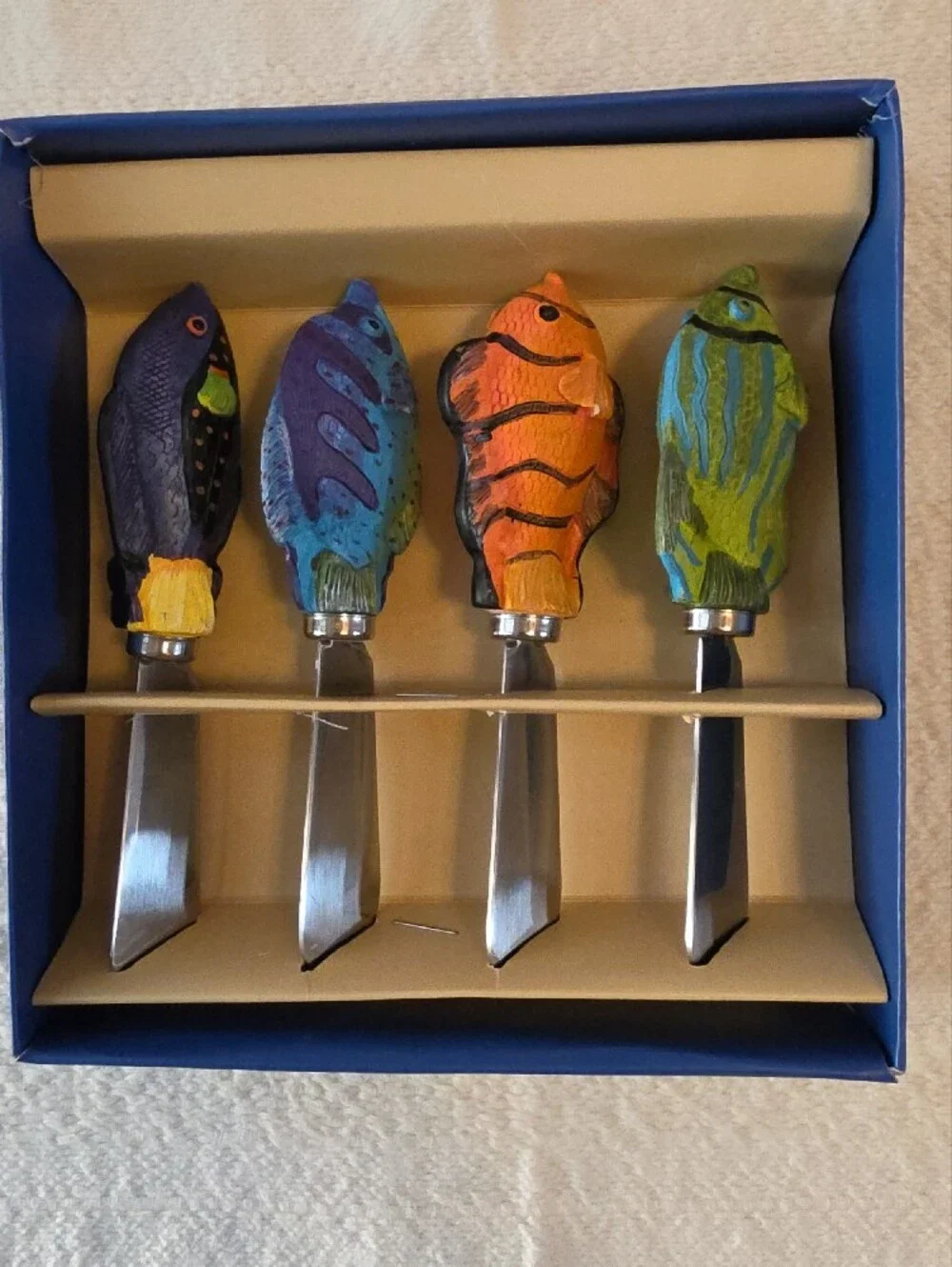 Colorful Cheese Spreader Set - Multicolor Handles